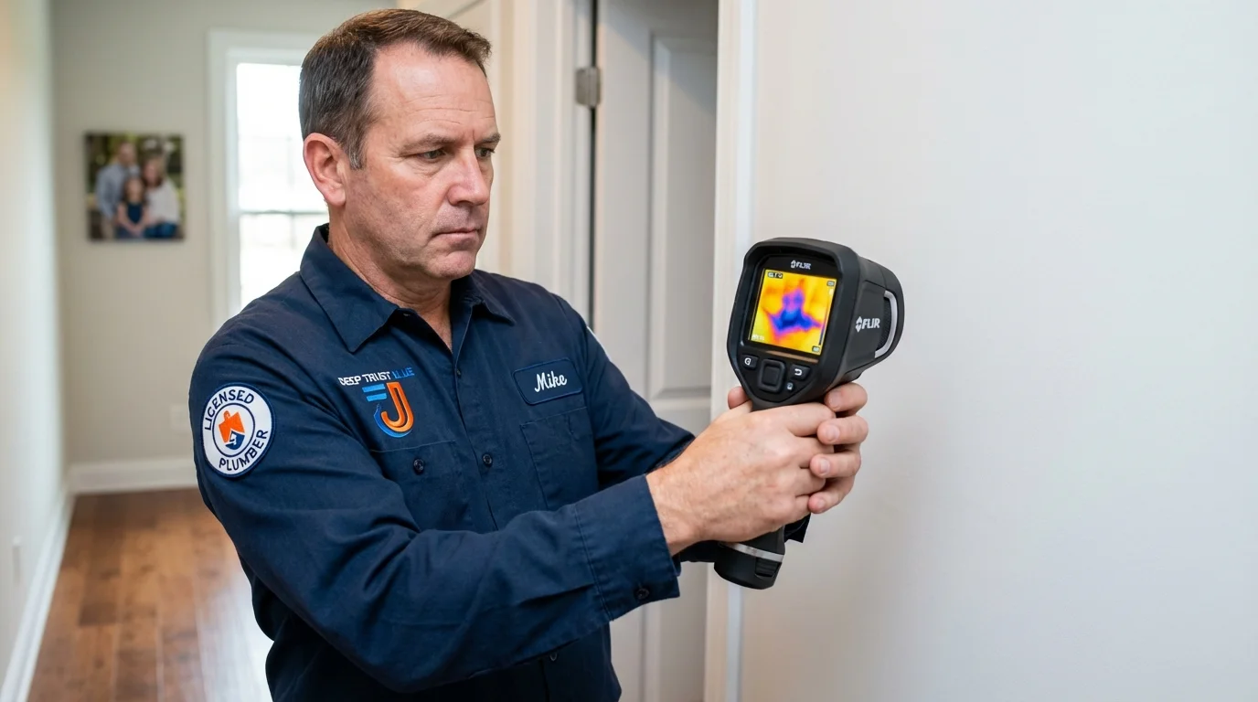 Thermal imaging leak detection by Johns Plumbing LLC in Carnesville
